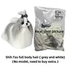 Pelo de cuerpo completo de Shih Tzu (gris y blanco)