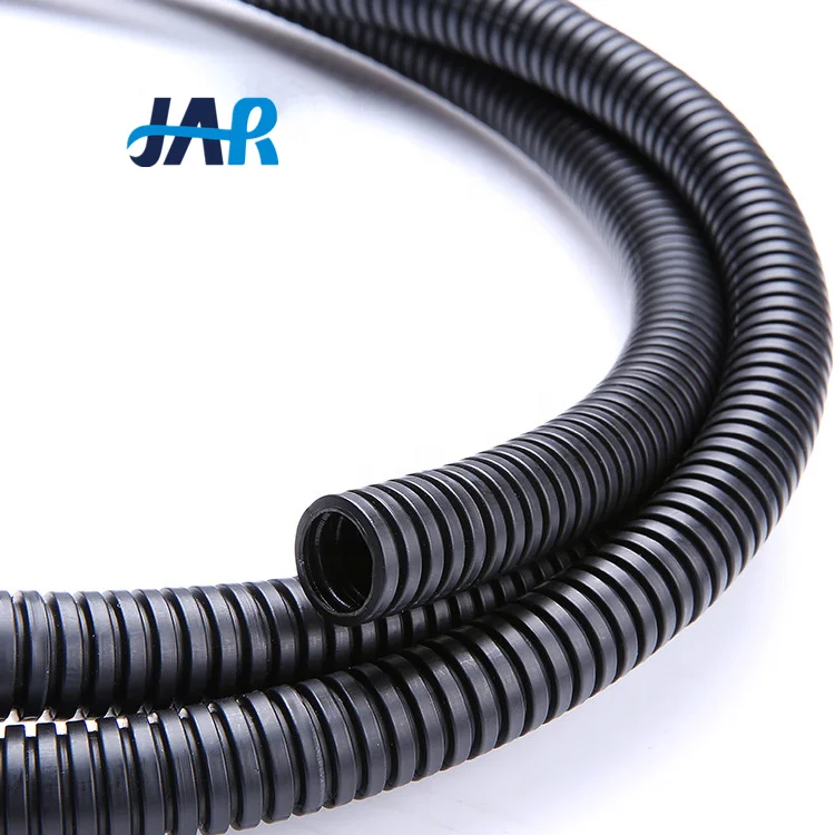 Automatic Manufacture of All Types of Plastic Pipes Black Flexible Corrugated Split Tubing Convoluted Wire Loom Open Conduit