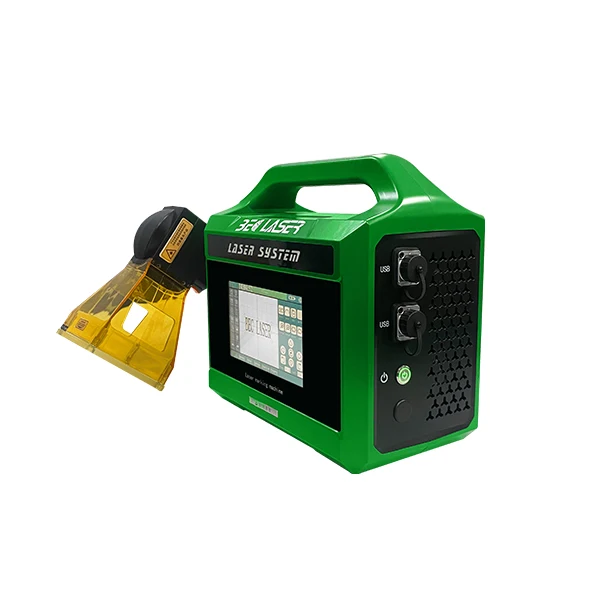 Mini 20w 30w Portable Handheld Automatic Fiber Laser Deep Engraving Marking Machine for Stainless Steel Dog Tag