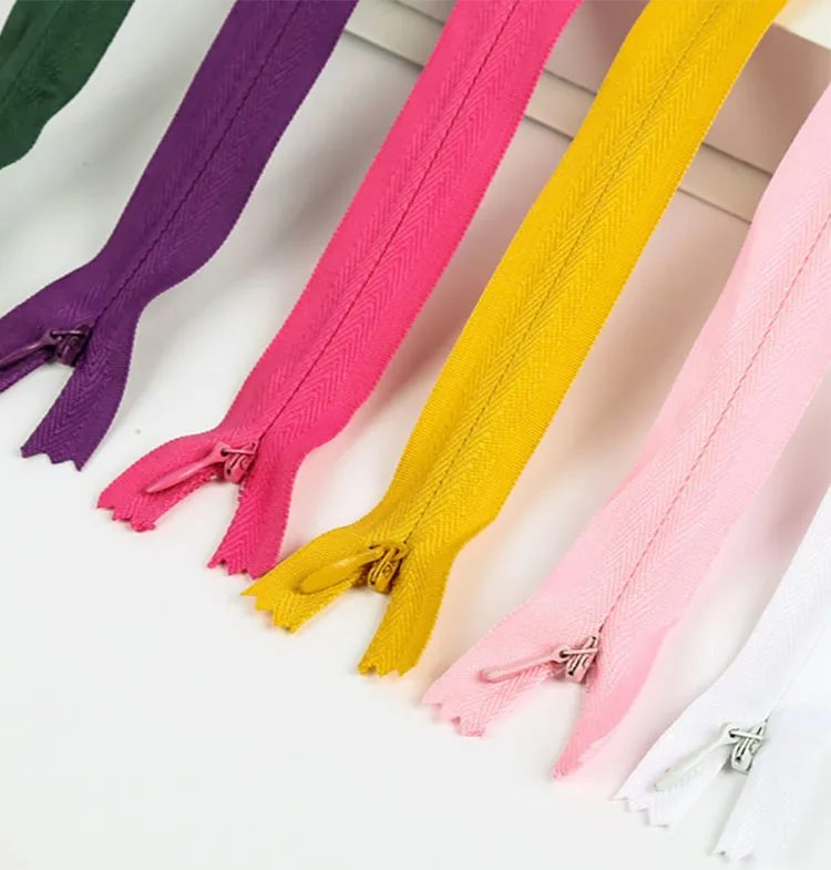 A Large Number of Stock #3 Invisible Zipper Nylon Zippers for Garment