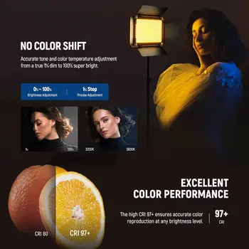 NEEWER Upgraded 660 PRO II RGB LED Video Light with App Control & Stand Kit for Game Streaming YouTube Photography detail image