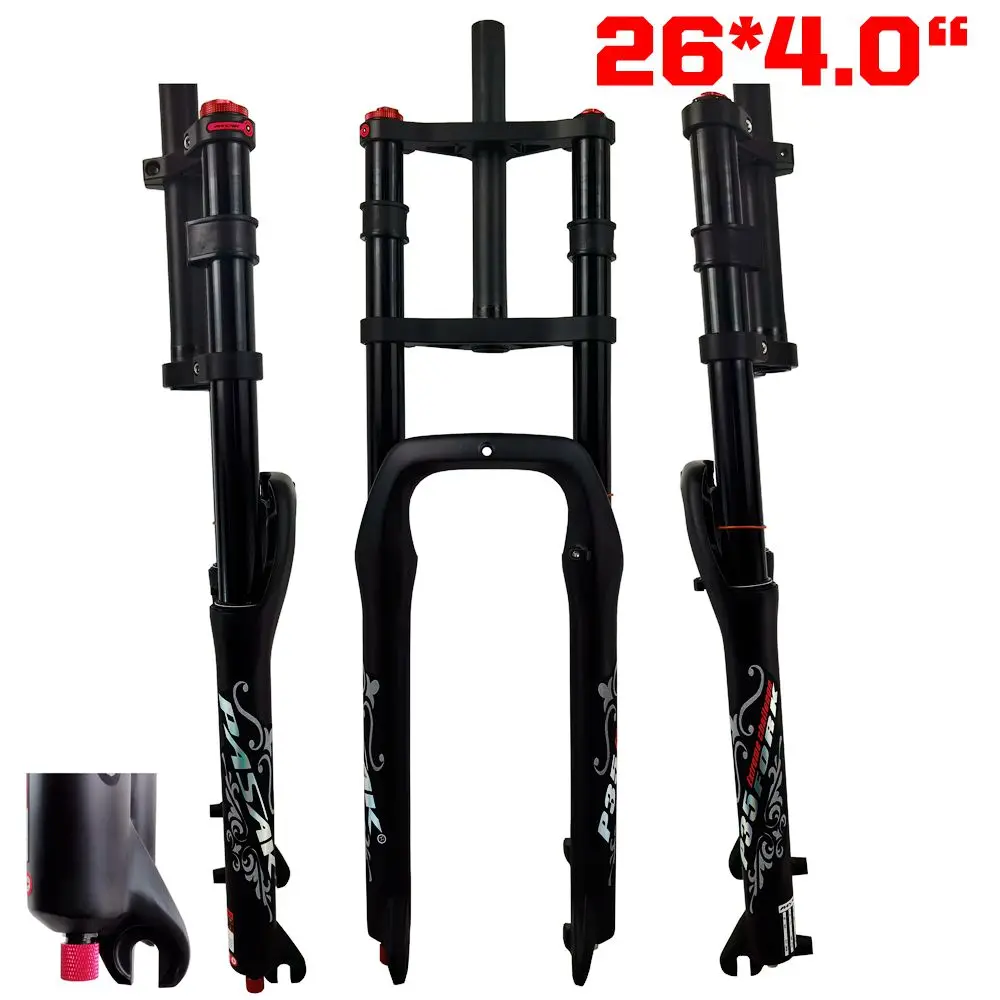 Pasak Fat Bike Fork QR 135mm Mountain Bicycle Snow Bike Suspension Air