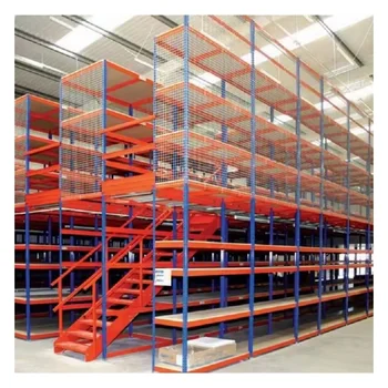 Warehouse Efficiency Space-Saving Prefabricated steel 2-3 tier mezzanine floor rack for logistics company