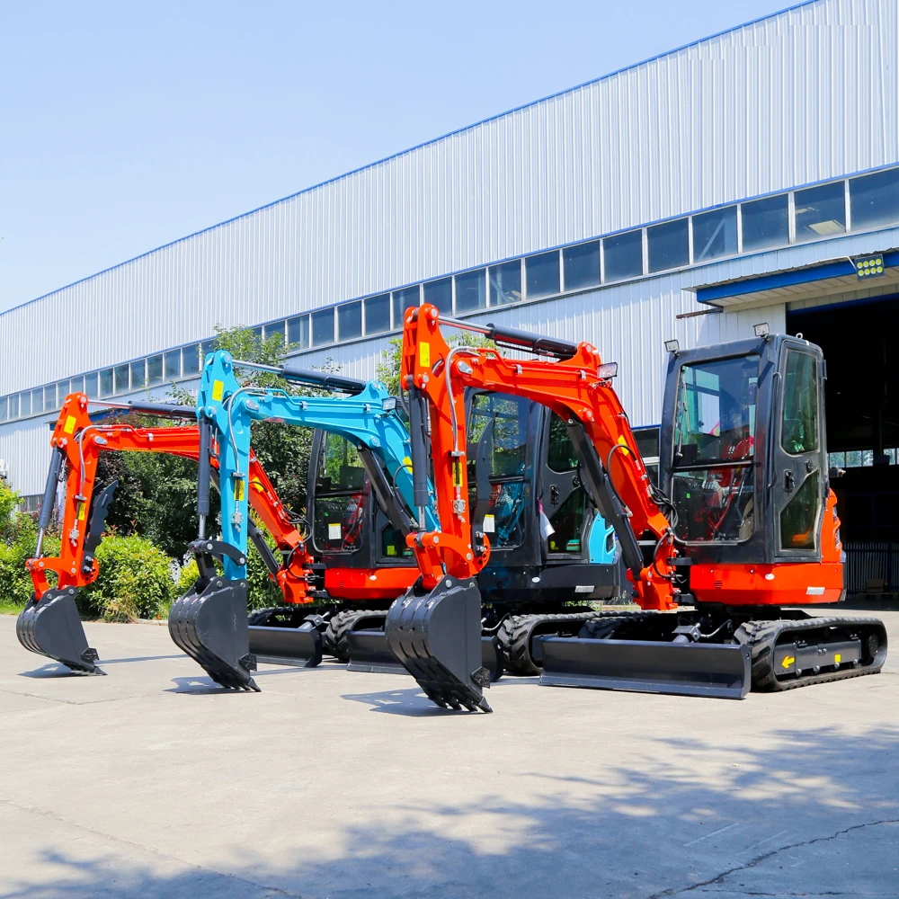 New 2.0 Ton Operating Weight Mini Digger Excav Mini Crawler Excavator Earth-moving Machinery Mini Excavator for Sale With Cab