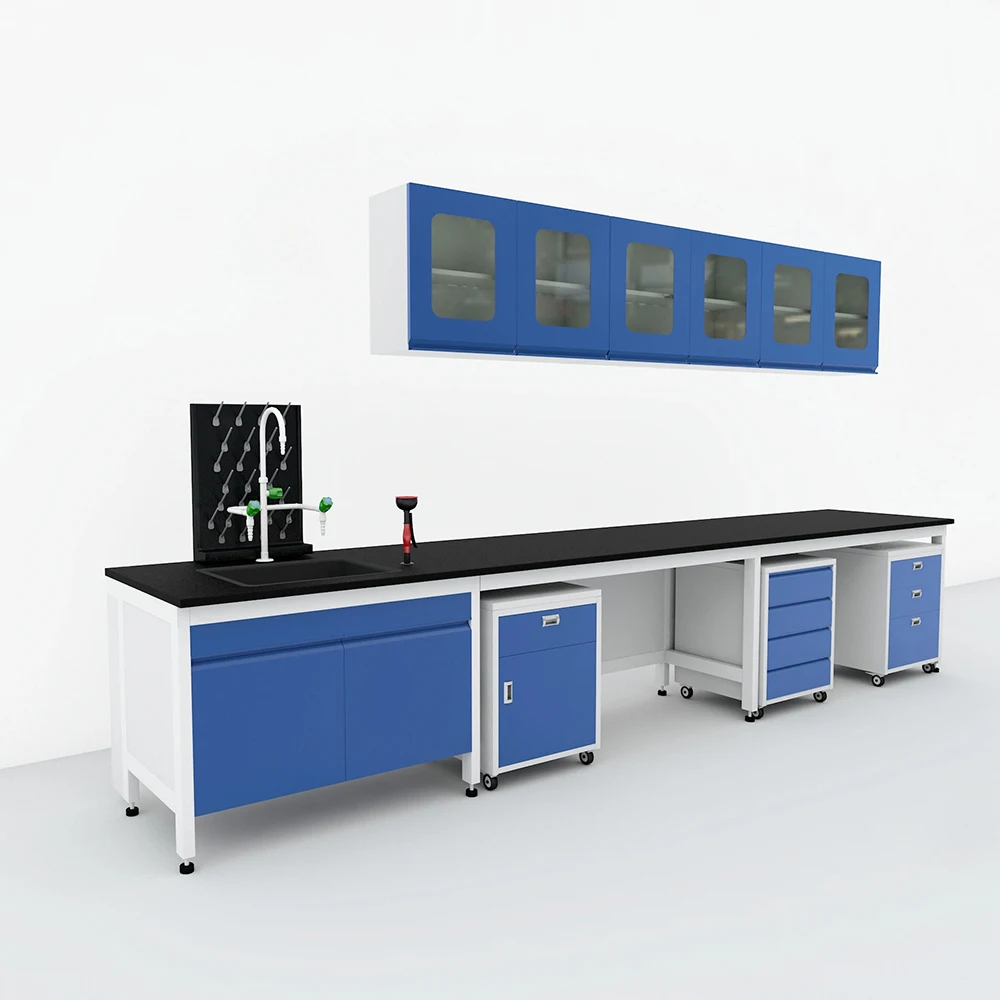 CARTMAY Modular Laboratory Furniture Pharmacy Lab Tables Steel Wood Chemistry Workstation Wet Work Lab Benches for School