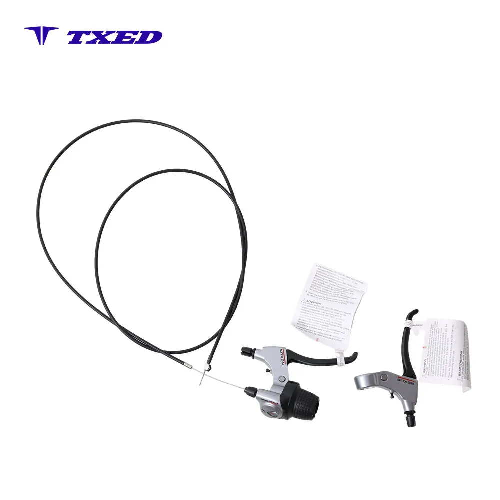 7 Speed Bicycle Brake Shifter Combo Integrated Shifter Lever with Twist Shifter