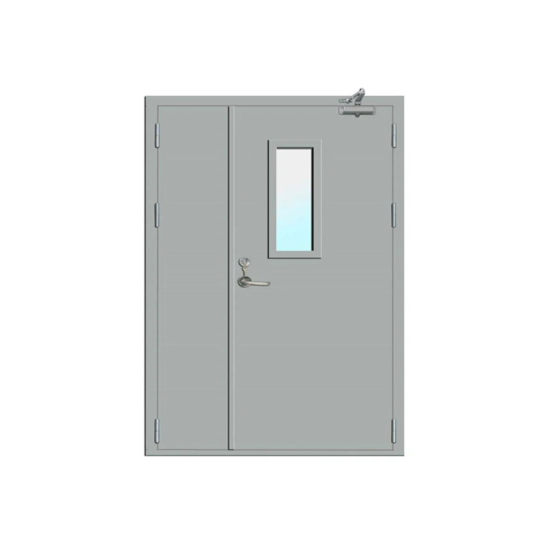 Superior performance double in door exit steel fire place rated doors aluminum standard 120 minute supplier