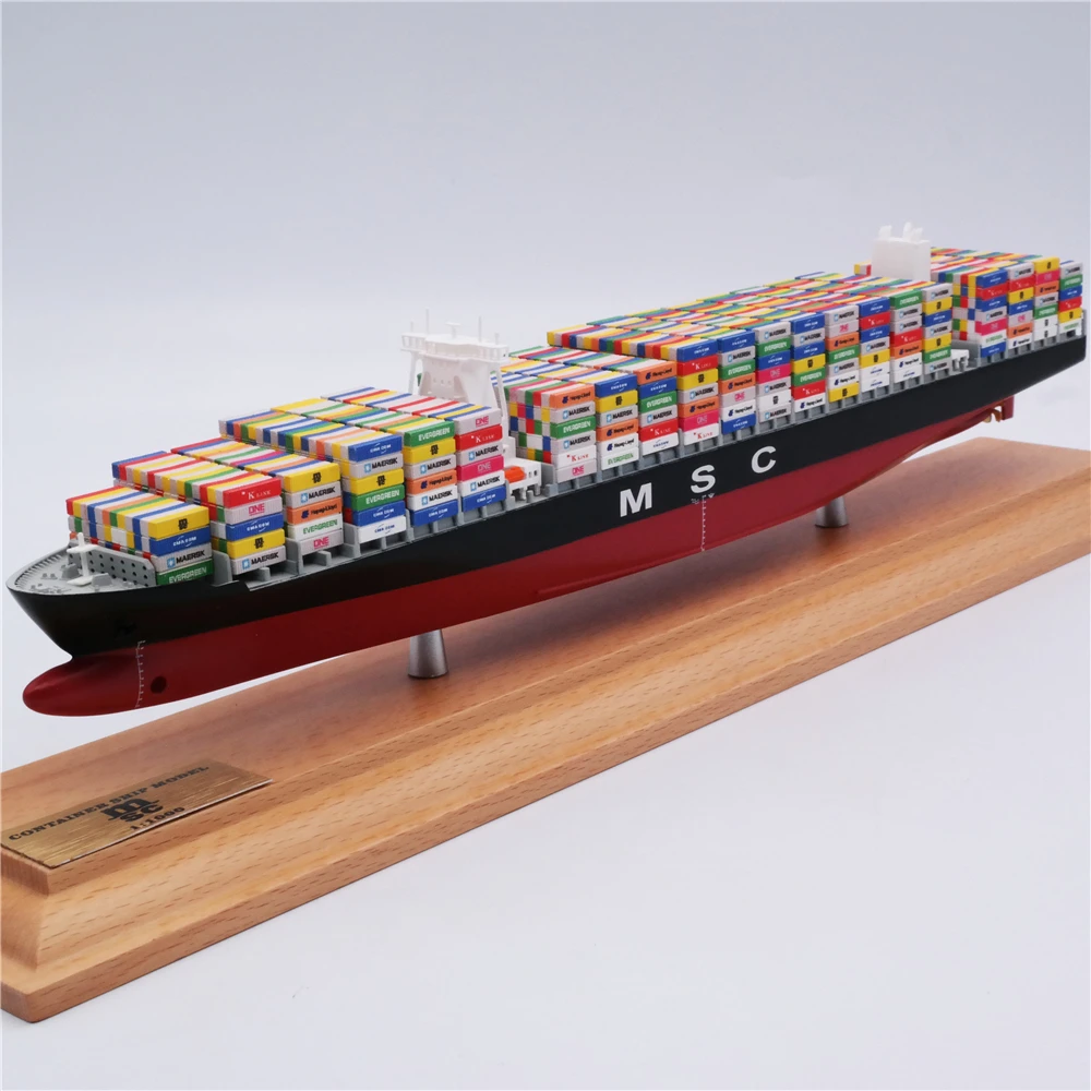 【A】35cm MSC shipping container scale model O.A.S ship model customized scale model ships