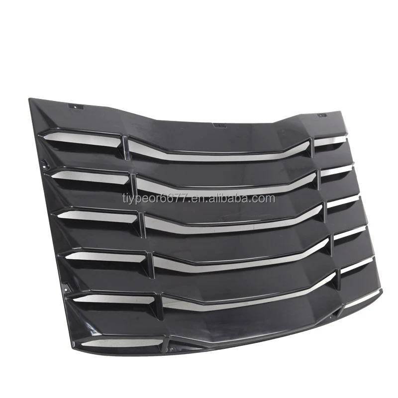 product tiypeor custom rear window louver for chevrolet camaro 2016   2019  decorative panel glossy black paint  exterior accessory-10