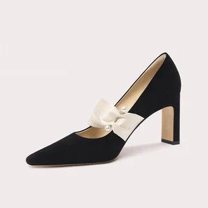 New Design Stylish Square Toe Flats for Women with Chic Details Comfortable Daily Wear Shoes