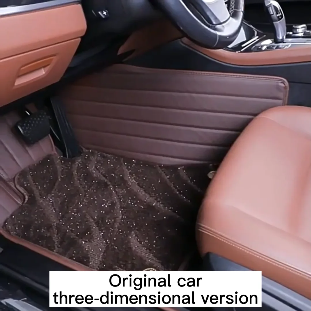 5d 7d Luxury Diamond 3d Custom Leather Floor Foot Mats Car Rexine Pvc