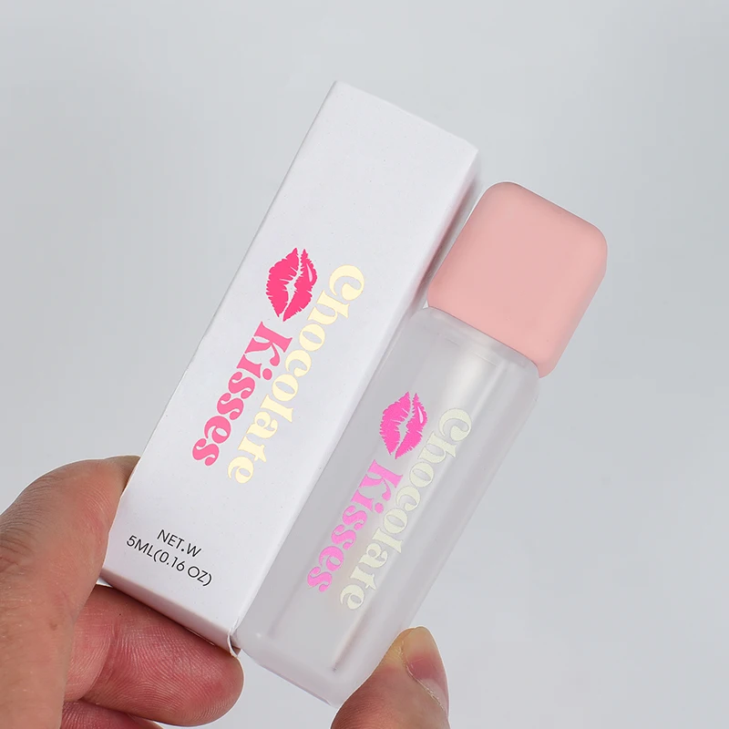 Unique 5ml square Empty Lip Gloss Tubes Packaging Lip Oil Tubes  and Box Custom Label logo Wholesale
