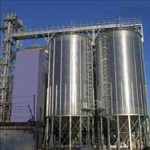 1000 ton feed grain ventilation system galvanized silo