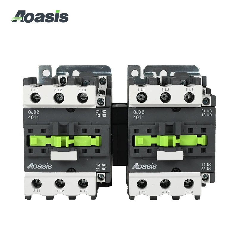 CJX2-50N 24V 48V 110V 220V 380V AC Coil 1NO+1NC 3 Phase Magnetic Mechanical Latching Reversing Contactor