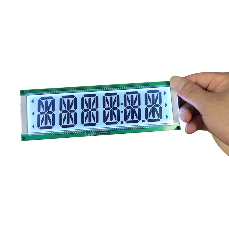 Weighing Scale Panel 6 Digit Monochrome 4 Digits Segment LCD 14 16 Segment LCD Display Custom Size Segment LCD Screen Module