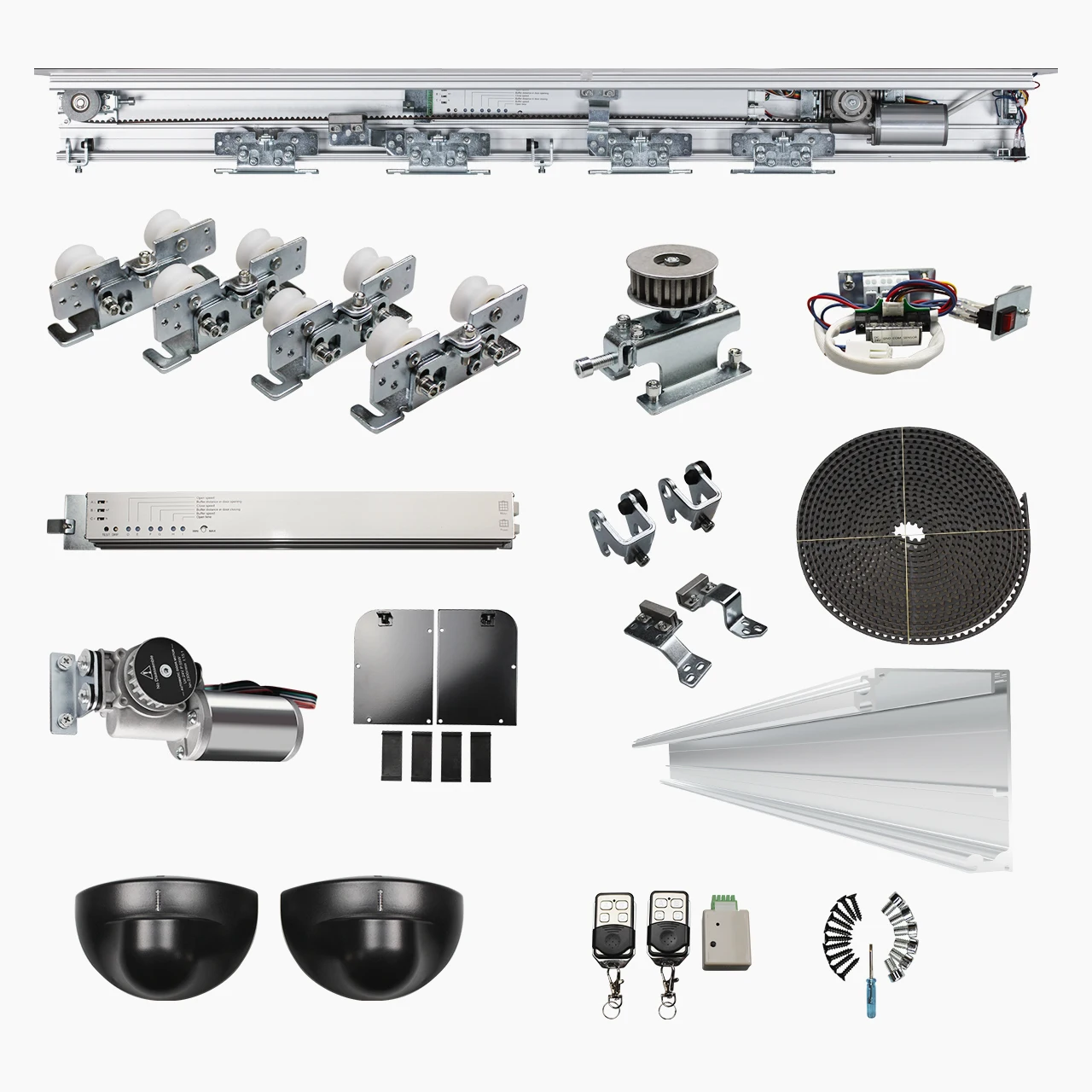Doortec Automatic Sliding Commercial Single or Double Door Operator Antomatic Door Kit HH125 1 YEAR Modern Hotel