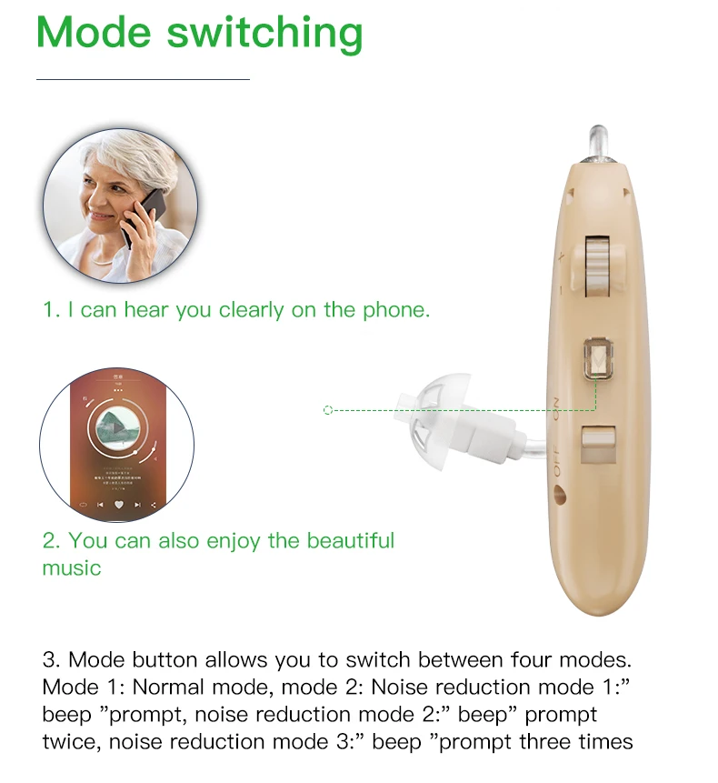 Quality Hearing Aid Device Rechargeable Hearing Aids For The Deaf
