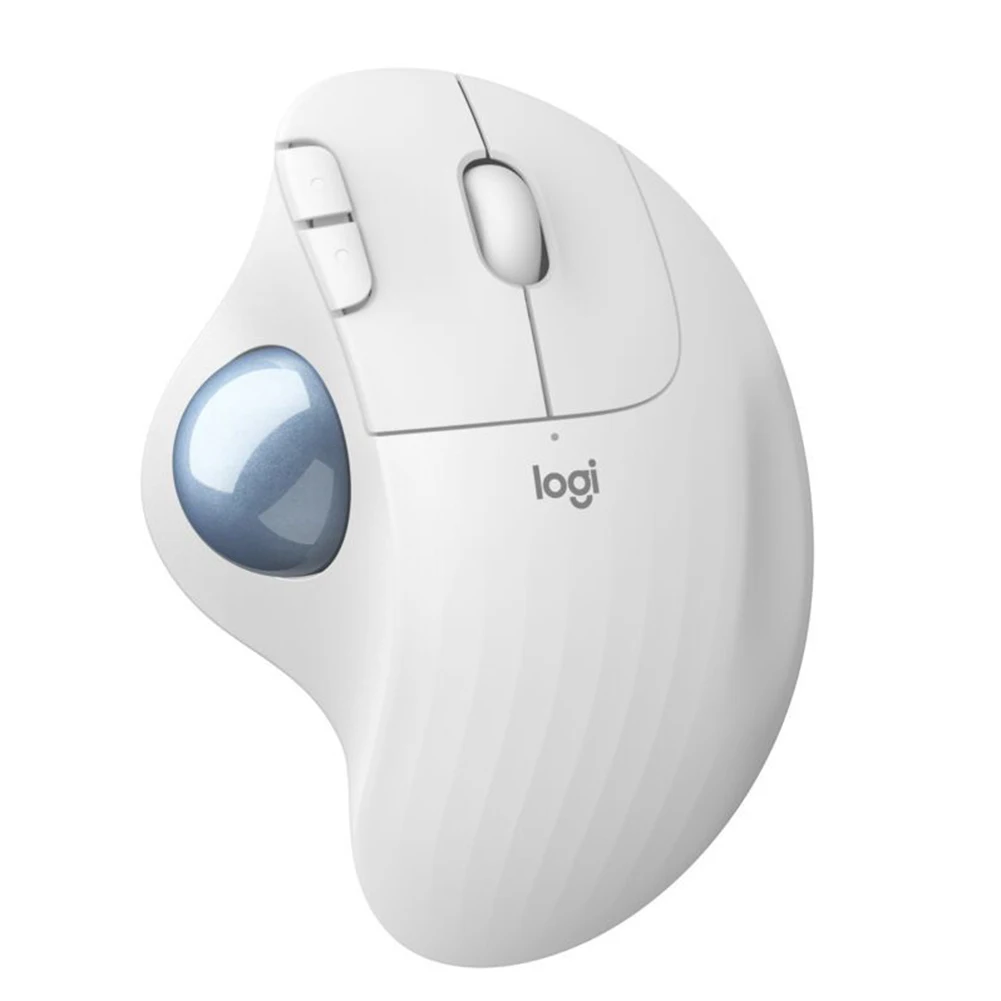 Souris Ergonomique - Sans fil - LOGITECH -ERGO M575 - Trackball - Blanc