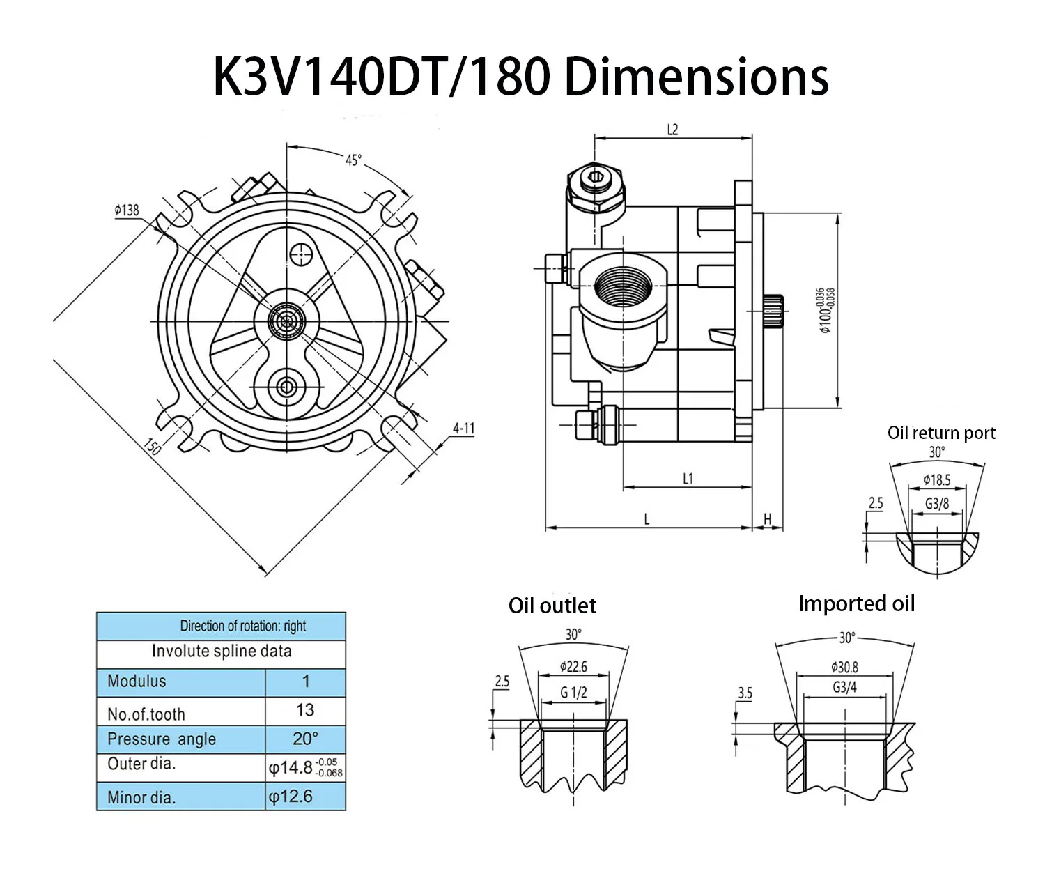 Rexroth Kawasaki Small Hydraulic Gear External Internal Oil Charge Pump rexroth-kawasaki-small-hydraulic-gear-external-internal-oil-charge-pump