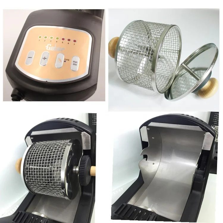 Tostatrice Per Caffè In Ceramica Per Fornello A Gas, Con Manico In Pelle, Capacità 80-150g - Per Torrefazione Casalinga Fai-da-te