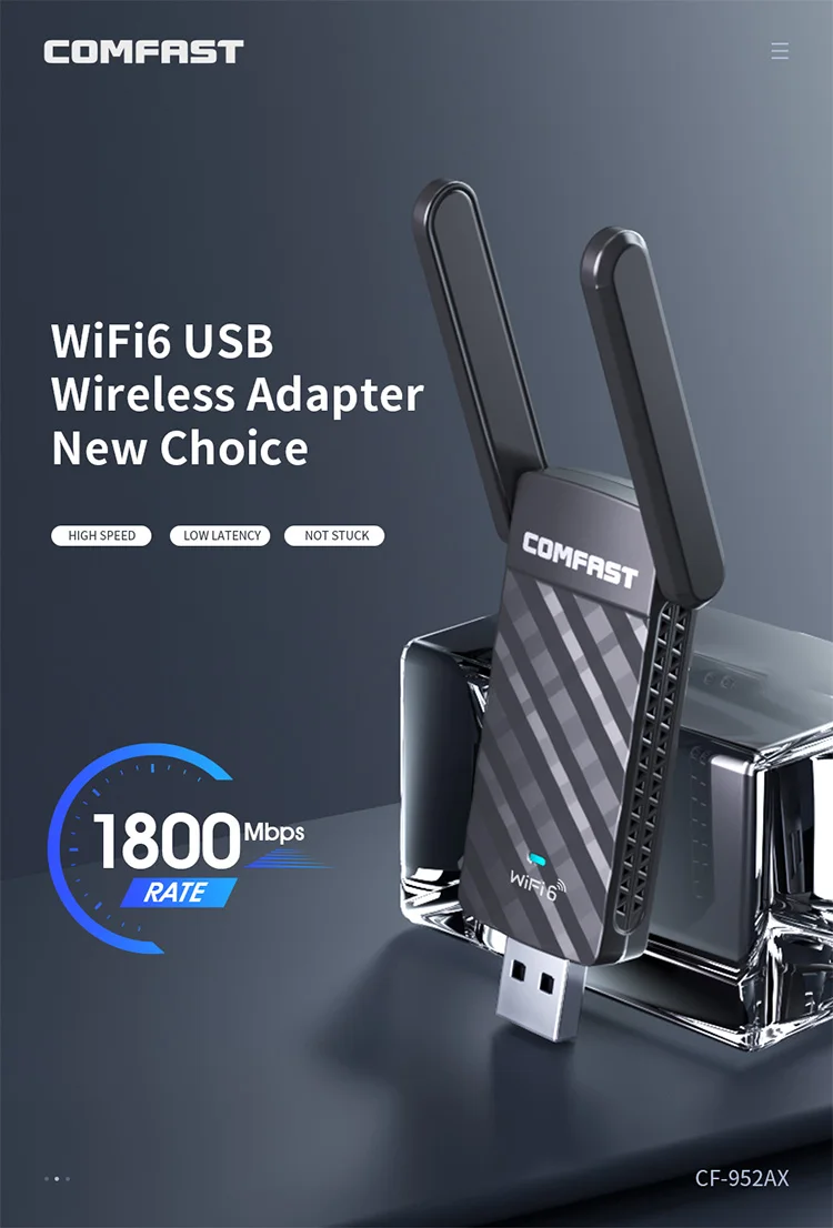 Wifi6 Usb Adapter 1800mbps Mt7921au Usb30 Wifi Card Lan Adapter Wifi Network Card Usb Wifi 7809