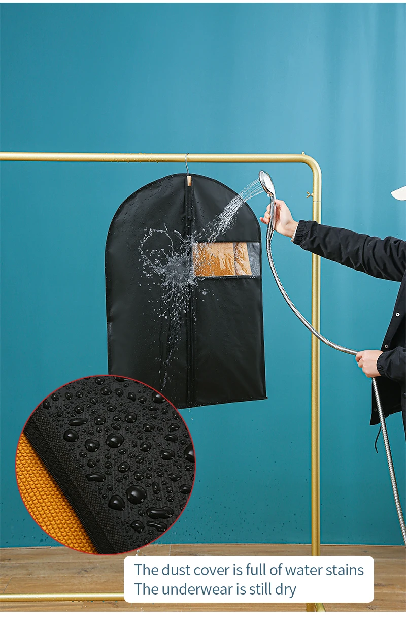 Hanging Garment Bag Clothes Covers Garment Suit Bags Plastic Clothes