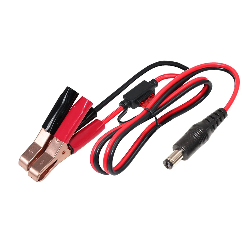 Power Kit Jumper Dc Connector Extension Cord Yellow and Green Solar Panel Cable for Battery Copper Crocodile Clip