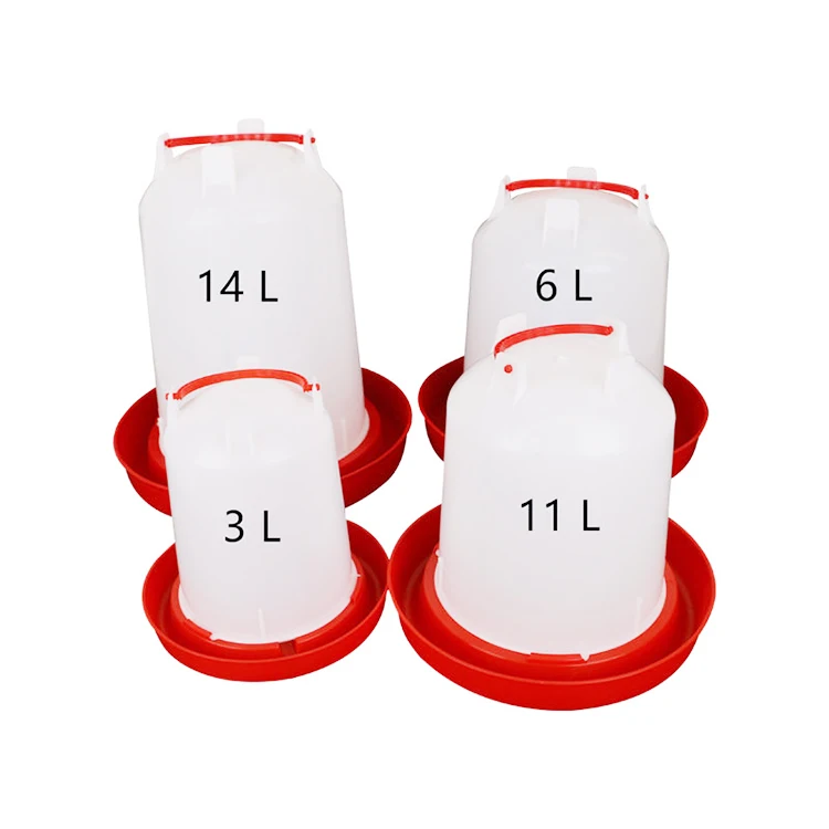Пластиковая кормушка для воды 3L 6 L 11 л 14 л, пластиковая поилка для кур, поилка для животных