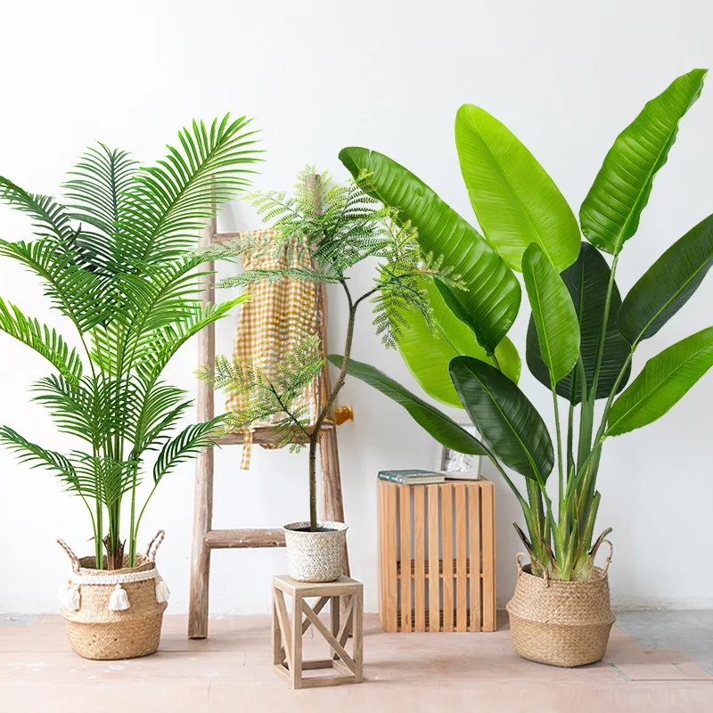 Artificial Areca Palm Tree Curved Artificial Palm Tree Artifical Fan Palm Tree for Dubai High Quality Artificial Plant