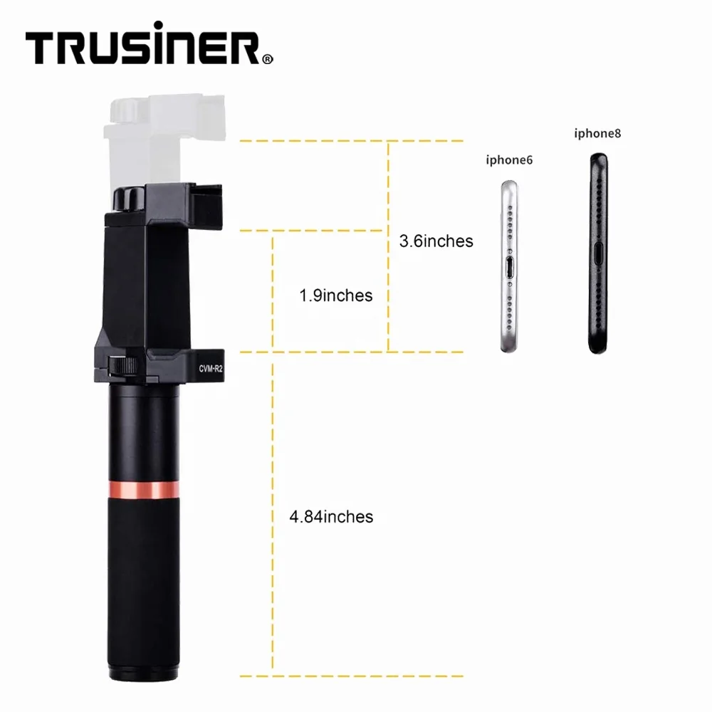 Comica CVM-R2 смартфон рукоятка металлическая видео установка с шириной регулируемый зажим для