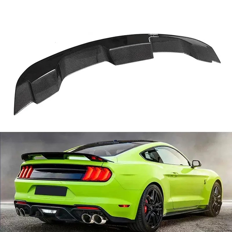 For Ford Mustang GT500 rear spoiler 2015-2022 High quality carbon fiber trunk wing spoiler bodykit