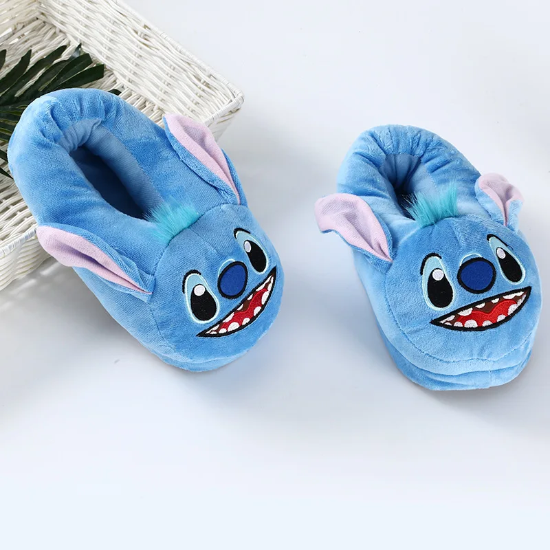 Hot Sales Lilo Stitches Plush Slippers Indoor Blue Stuffed Animal ...