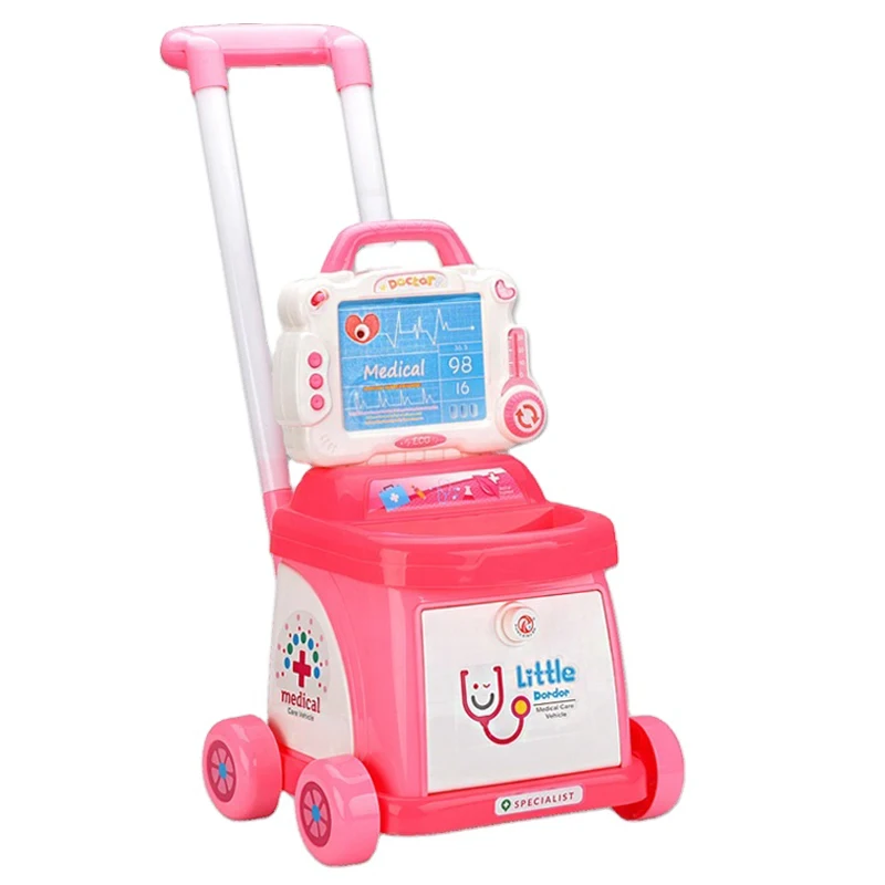 Детская игрушка-врач корзина, имитация электрокардиограммы, медицинский игровой набор, комплект для ролевых врачей для детей
