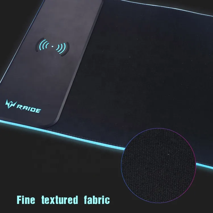 Wireless Charger Large Rgb Led Gaming Mouse Pad For Mobile Phone Or