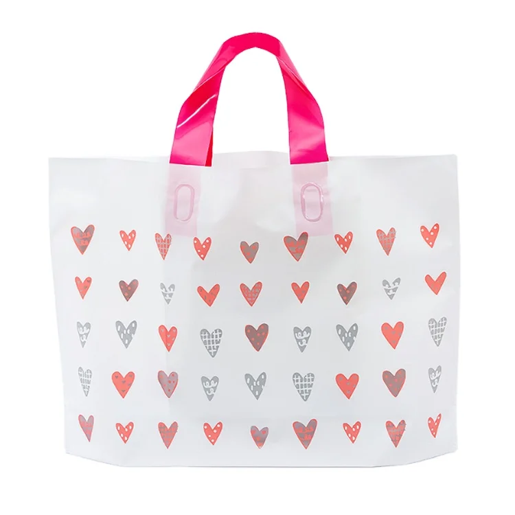small plastic tote bags with handles