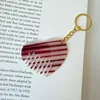 7 boucles dorées à rayures rouges