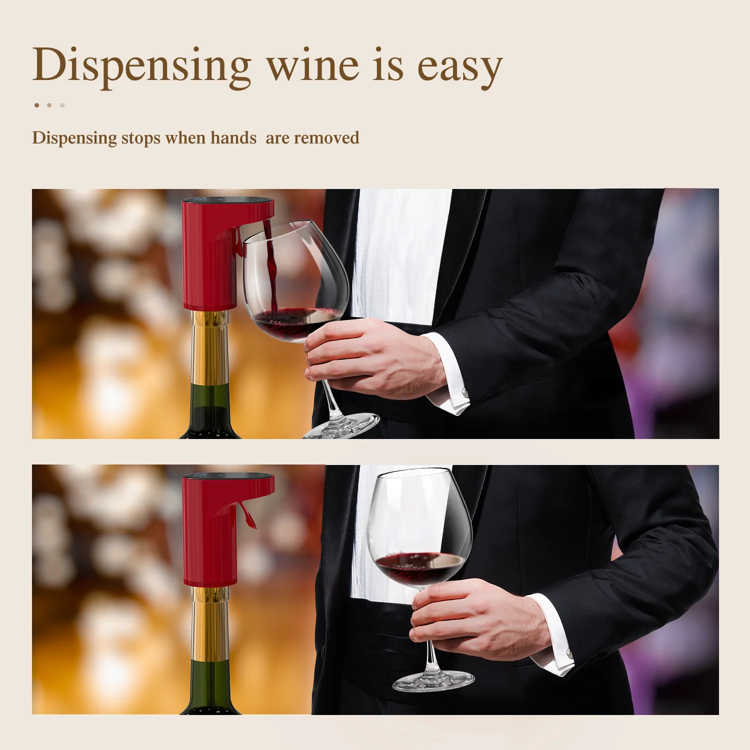 Cordless Wireless Bucket Cold Automatic Beer Shot Wine Liquor Dispenser for Home or Outdoor