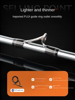 NEW Meisha Carbon Sea Raft Rod Offshore Boat Fishing Micro Lead Soft Tail 1.68m-1.98m 2-Piece Crucian Carp Eight Claw Fish – Soft Lure – view 3