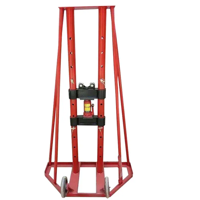 Jack Support Cable Drum Heavy Load Hydraulic Column Type Cable Reel Stand