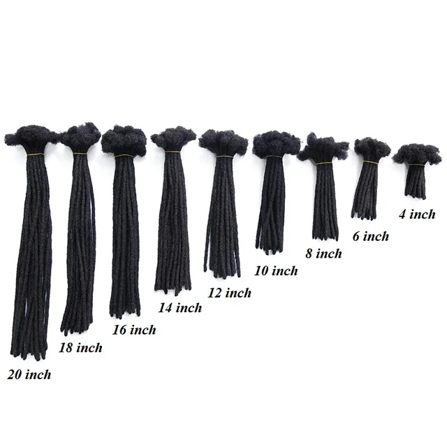 KAMA Afro Kinky Dreads Brazilian Remy Hair 8" Bulk Human Braiding Hair Extensions Jerry Curl Hair Weaving Single Weft Wholesale