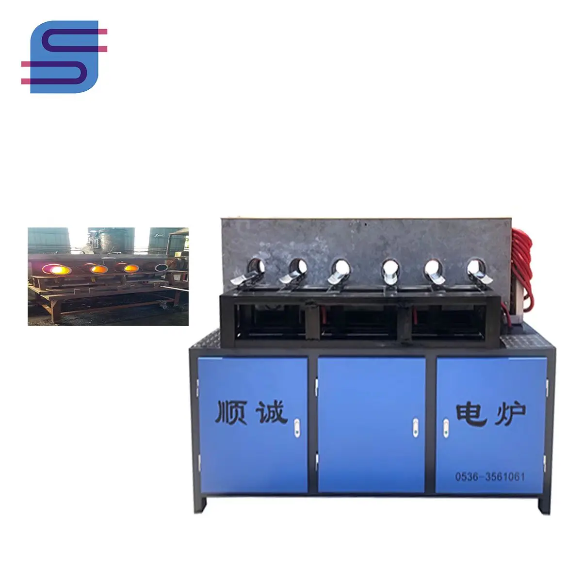 500KW металлокованая нагревательная печь для термообработки электрической печи Multi