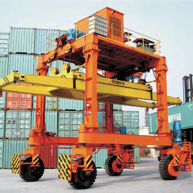 10T 100T Customizable Rubber Tyre Gantry Crane High Efficiency Container Handling Low Maintenance Design for Intermodal Hubs