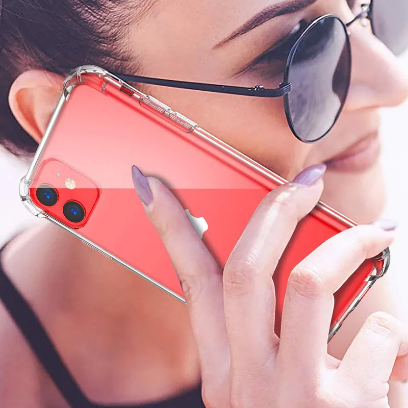 Противоударный Прозрачный чехол для iphone 12/ 13 mini 13 pro max, 2 мм