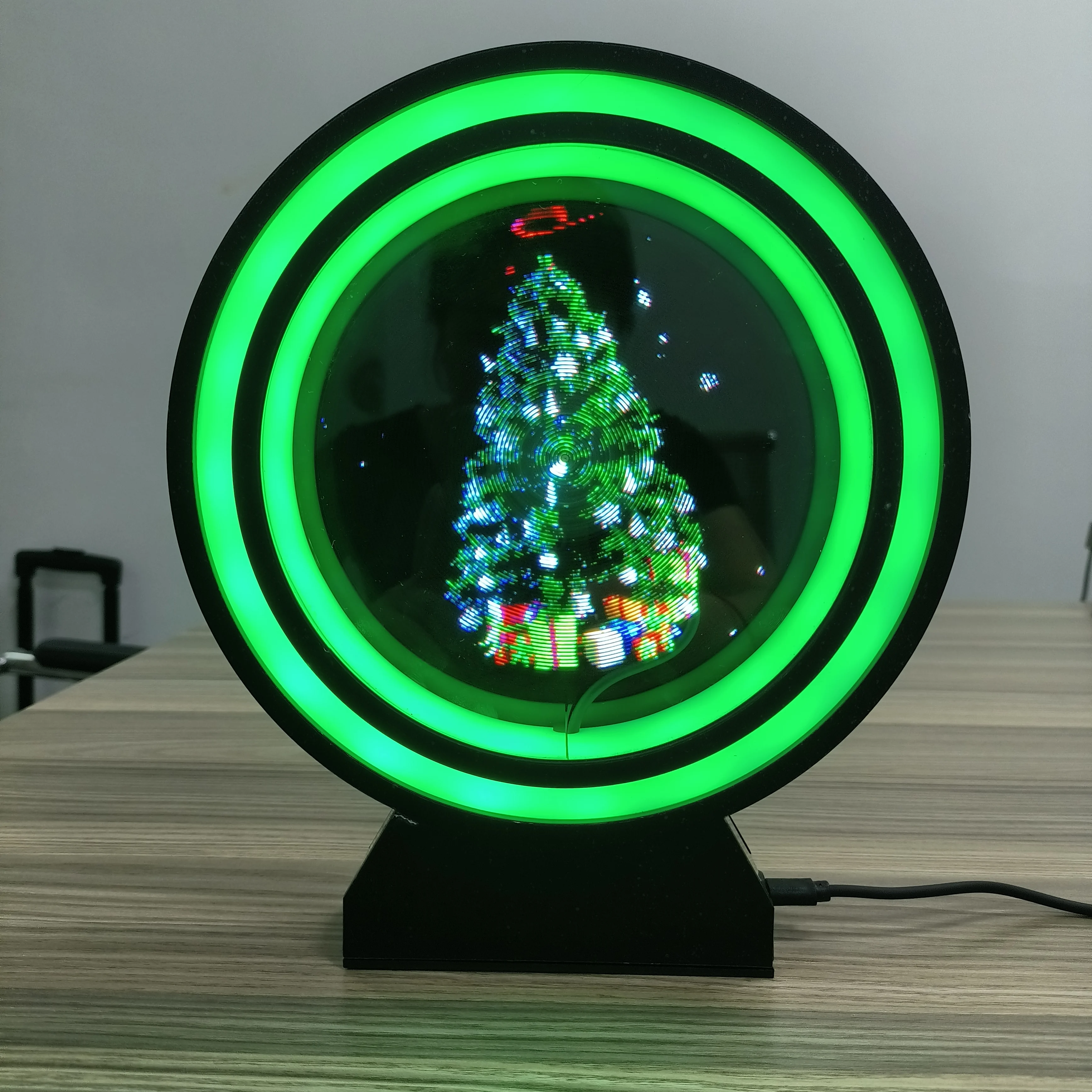 Missyou 3D Hologram Fan 65CM LED Holographic Projector with WiFi, Bluetooth & Remote Control – 768 LEDs, Multi-Unit Synchronization & Video Wall Function – For Trade Shows, Events & Advertising