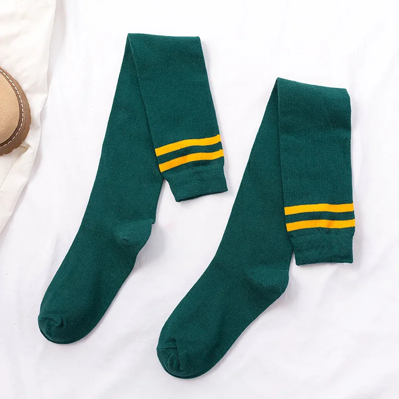 ODM Custom Design Knee High Cotton School Socks for Women High Quality Hosiery Transparent Feature Solid White Color Logo Body