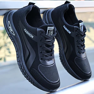 IStapromo Gifts Canvas Upper Soft Sole Wear-resistant Men's Running Shoes Dirt-resistant Comfortable Lightweight Lace-up