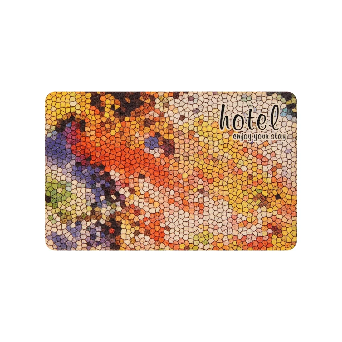 Smart RFID Wooden Card (R) 215 Chip Waterproof 13.56MHz PVC PET Plastic Materials NFC Communication Interface Hotel Use CR80