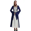 Dark blue [skirt with tie-up details]