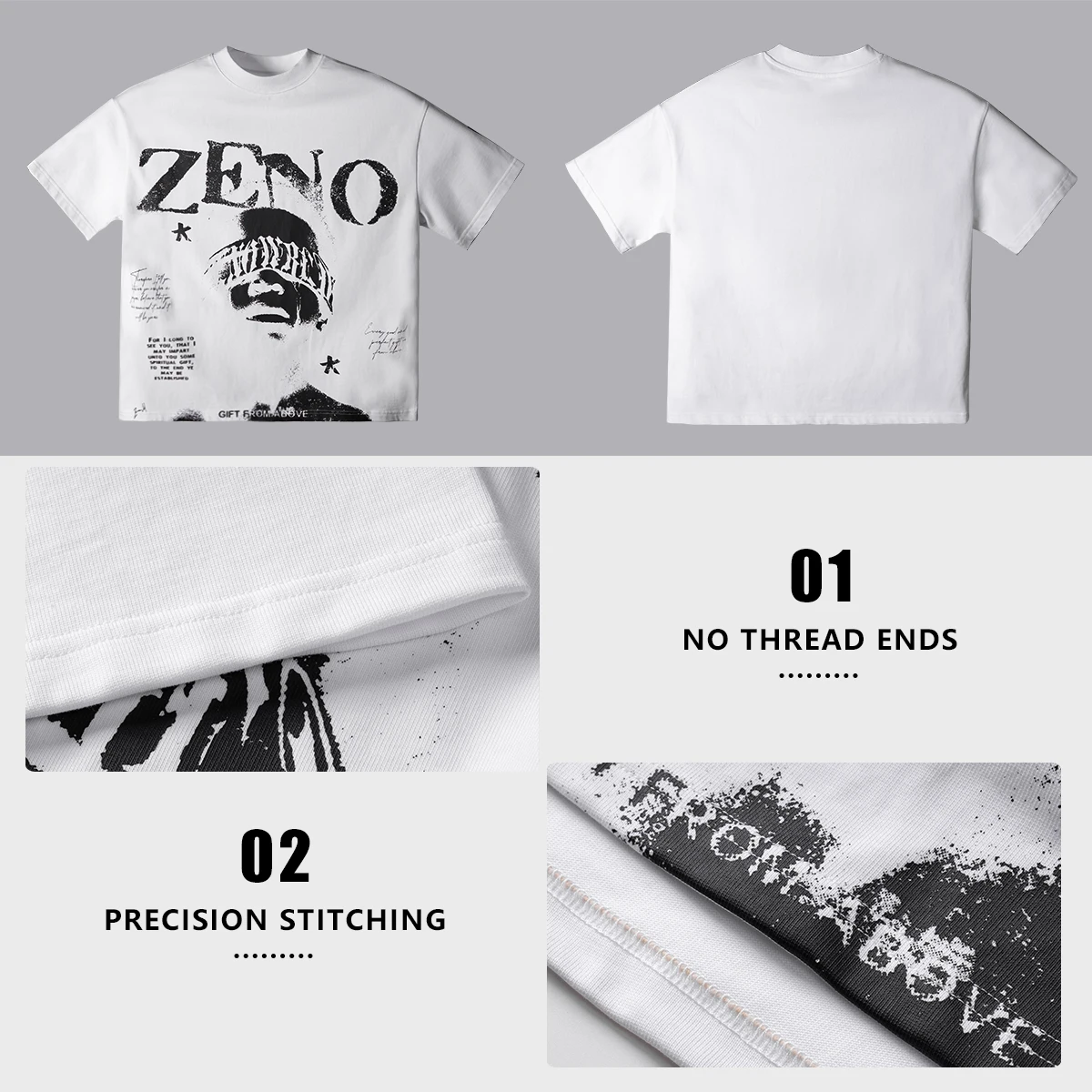 product custom mens t shirts high quality 100 cotton oversized  boxy t shirt manufacturer streetwear screen printing tshirts-2