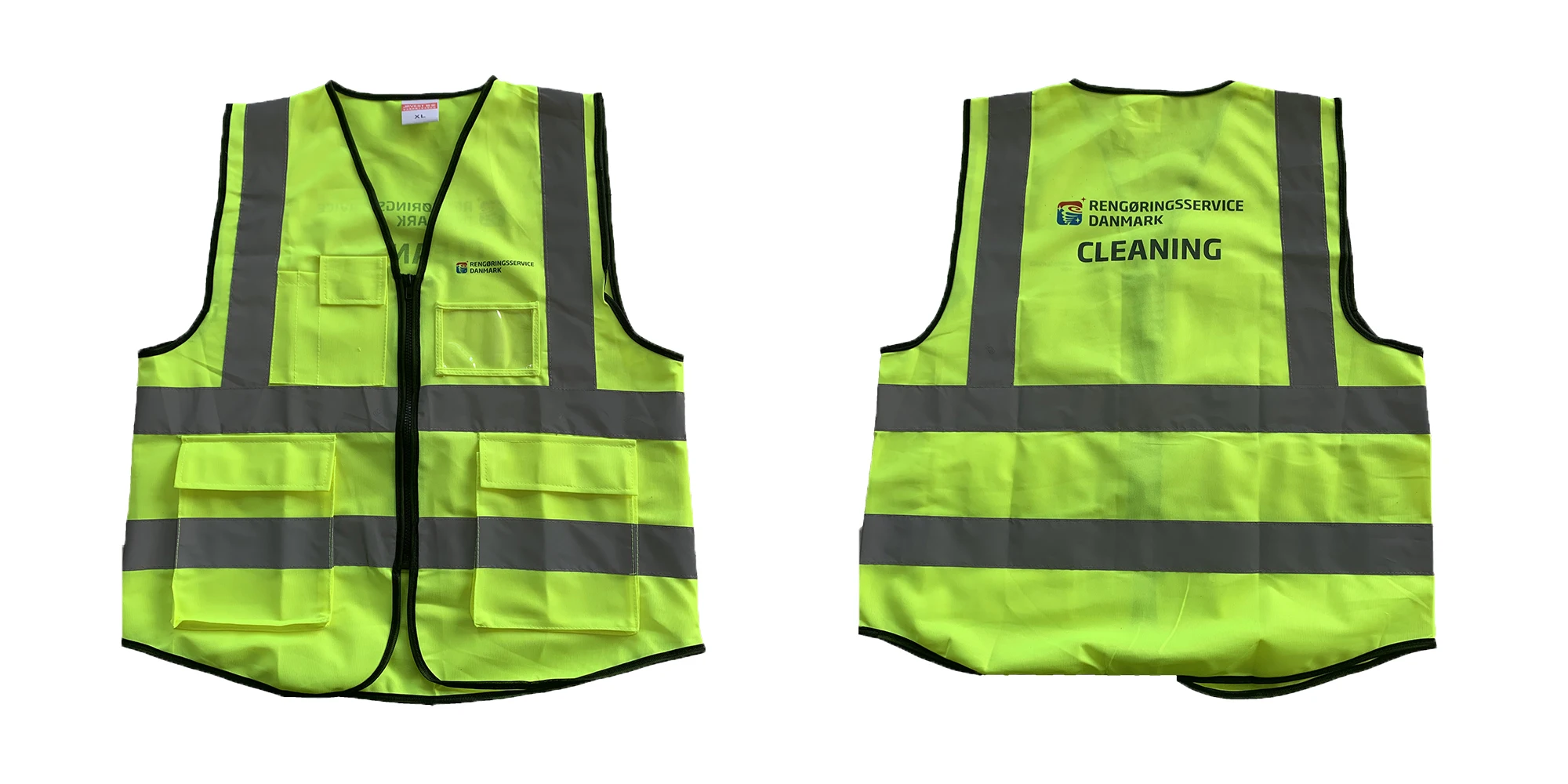 Custom Logo Pocket Work Construction White Safety Vest Safety Jackets